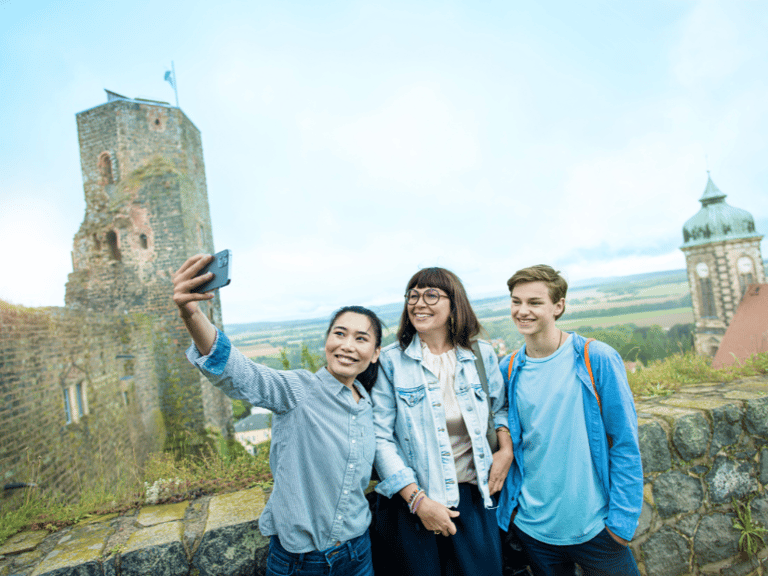 Selfi auf Burg Stolpen